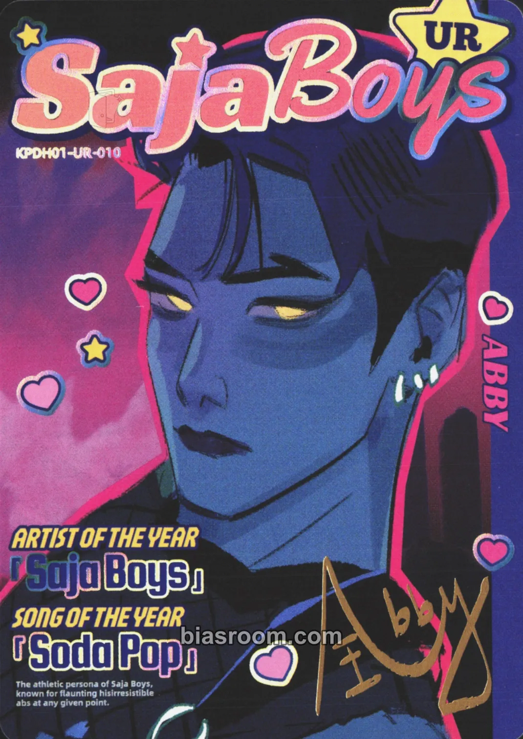 Abby Saja Kayou x KPop Demon Hunters Collectable Trading Cards Photocard - KPop Demon Hunters - KPop Demon Hunters K-pop photocard