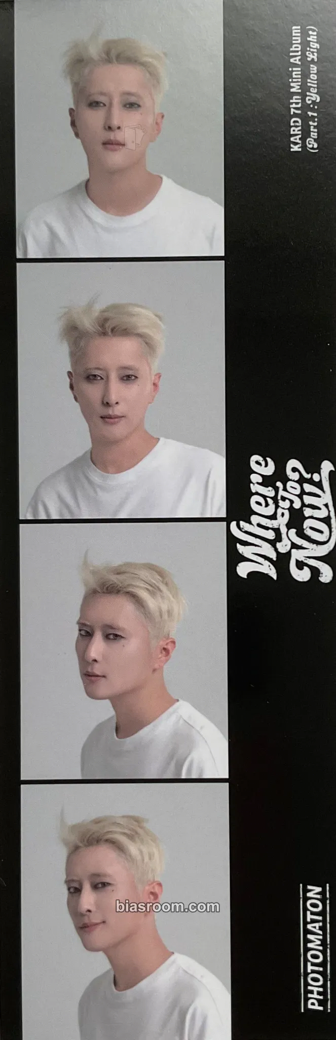J.seph KARD 7th Mini Album 'Where To Now? (Part.1 : Yellow Light)' Photocard - KARD - KARD K-pop photocard