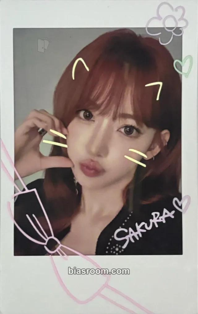 LE SSERAFIM - Sakura - Easy Crazy Hot Tour Encore (2025/26) Event polaroid special version doodle version tour merch japan