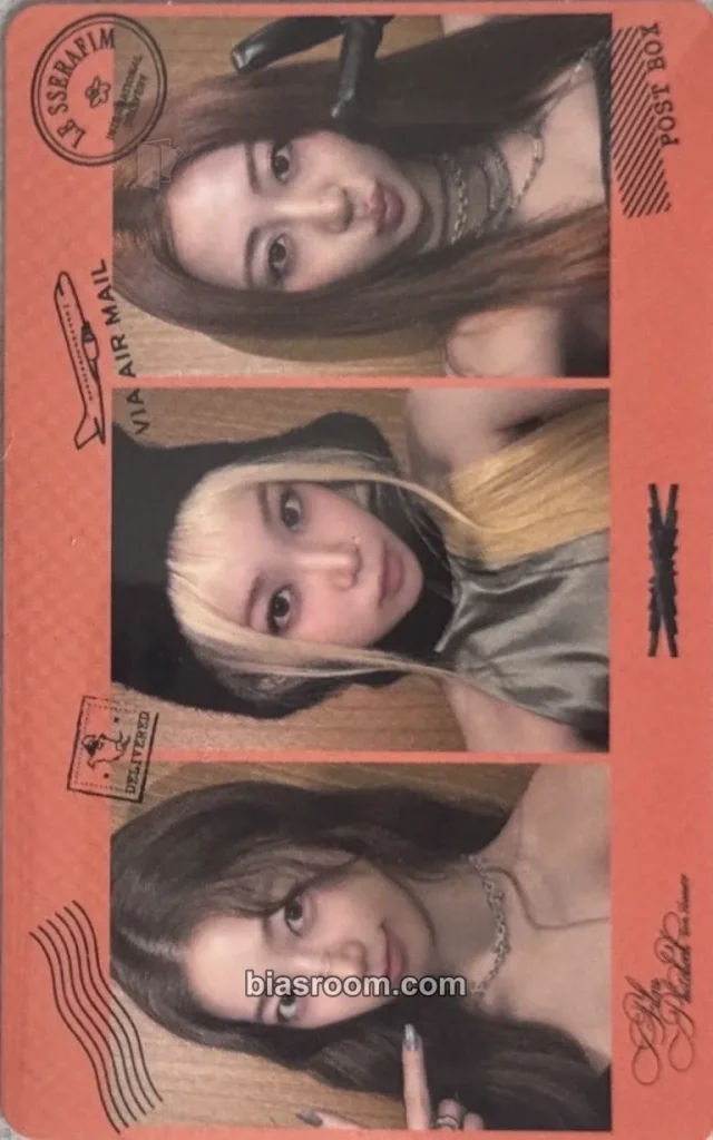 LE SSERAFIM - Huh Yunjin & Kim Chaewon & Kazuha - Dear, FEARNOT Film Photobook Other amazon japan pob (pre-order benefit) sticker photocard