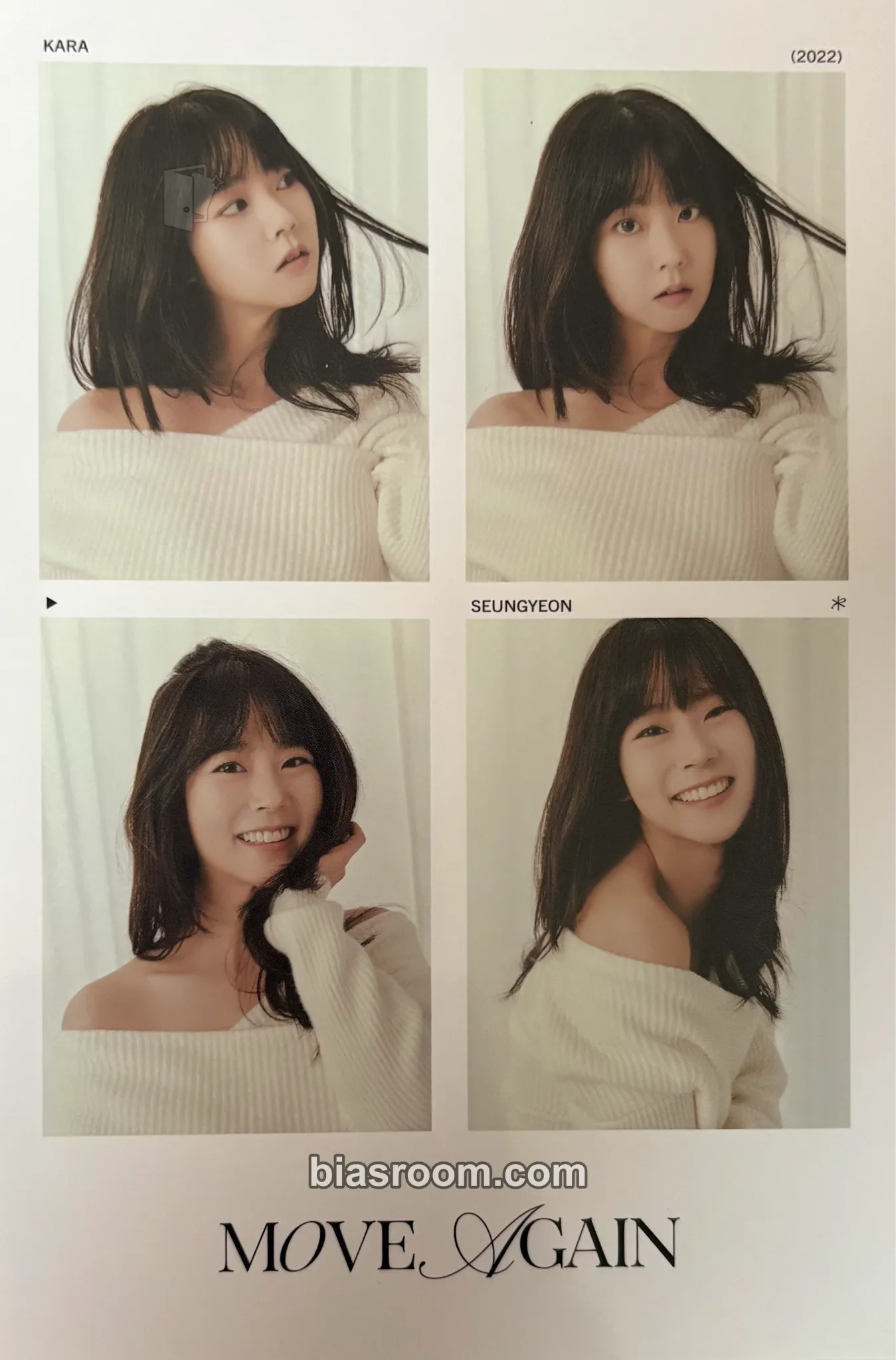 Seungyeon Move Again Photocard - KARA - KARA K-pop photocard