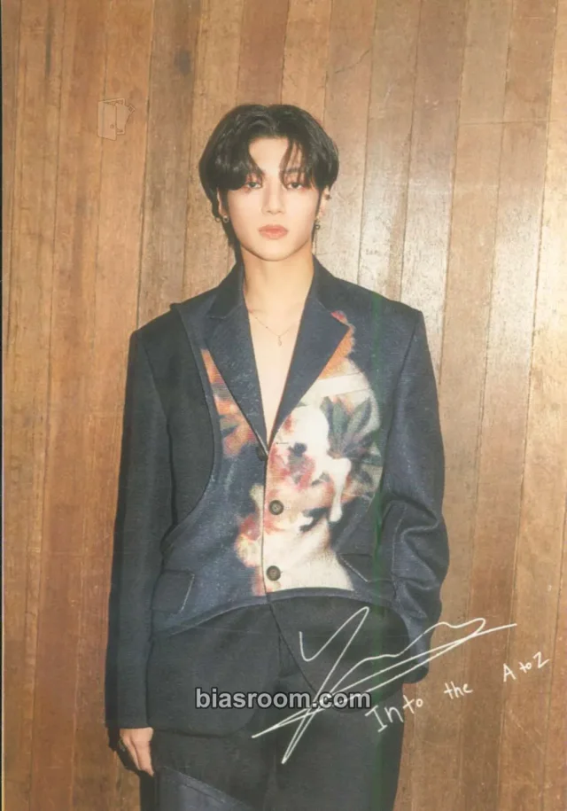 ATEEZ - Wooyoung - Into the A to Z Album familymart bromide photo print purchase benefit offline printed signed