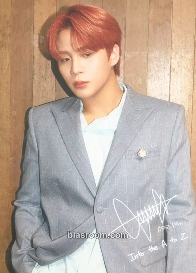 ATEEZ - Jongho - Into the A to Z Album familymart bromide photo print purchase benefit offline printed signed