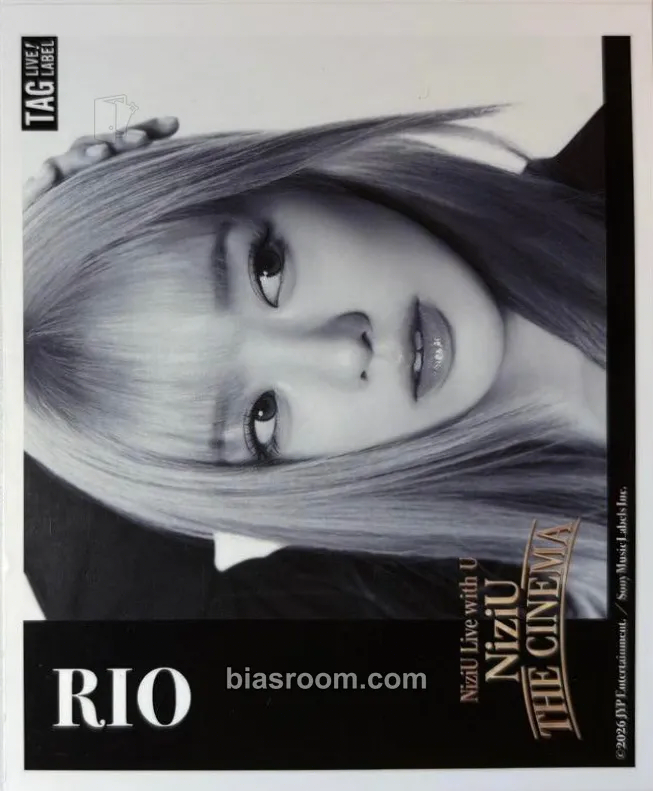 Rio NiziU x Tag Live Label cans Photocard - NiziU - NiziU K-pop photocard