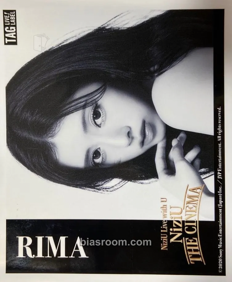 Rima NiziU x Tag Live Label cans Photocard - NiziU - NiziU K-pop photocard