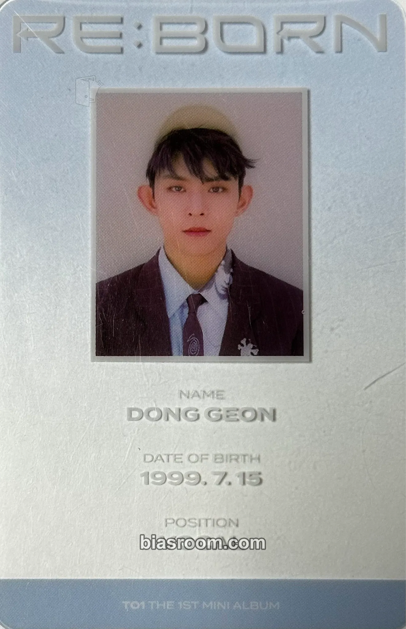 Donggeon RE:BORN Photocard - TO1 - TO1 K-pop photocard