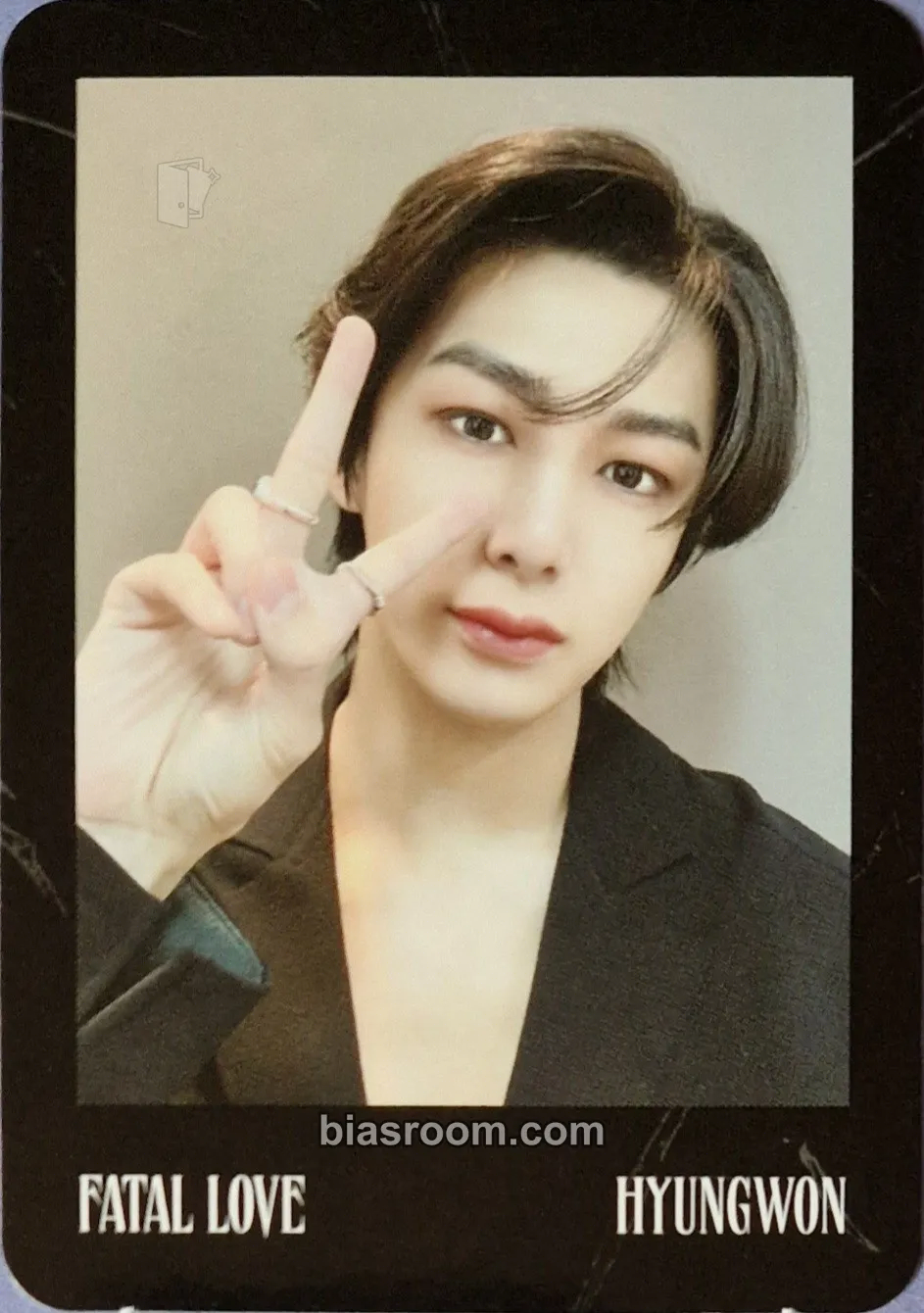 Hyungwon Fatal Love Photocard - MONSTA X - MONSTA X K-pop photocard
