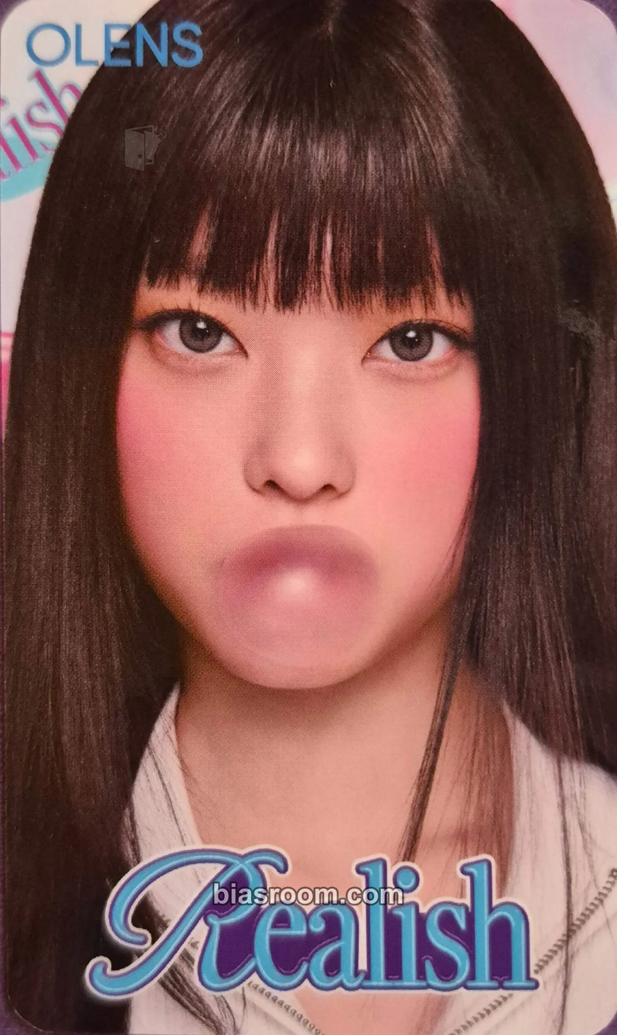 Haerin NewJeans x OLENS Photocard - NewJeans - NewJeans K-pop photocard