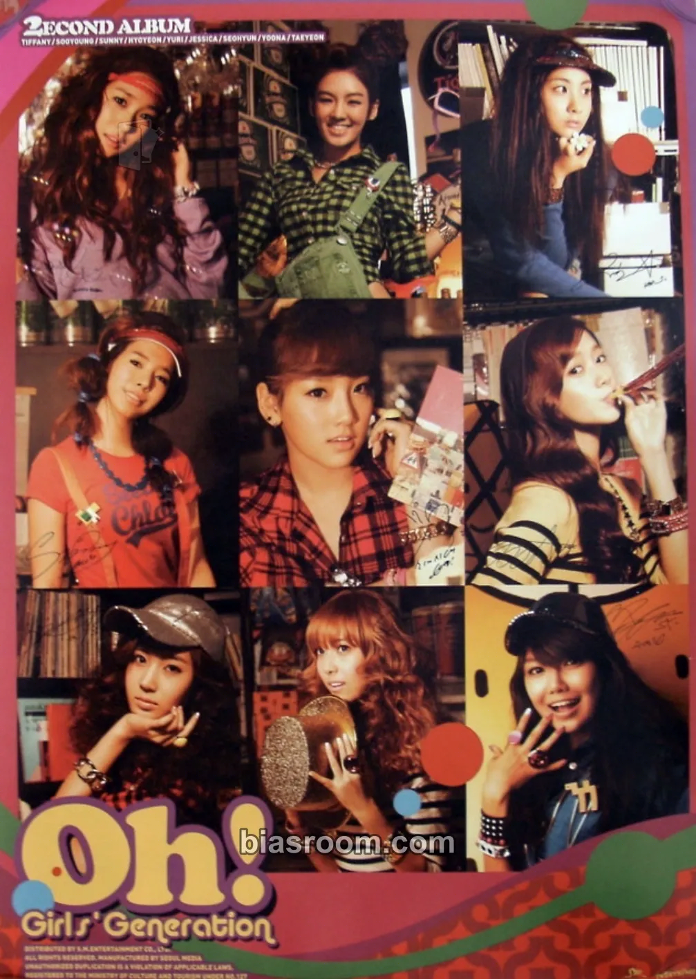 Oh! Photocard - Girls' Generation - Girls' Generation K-pop photocard