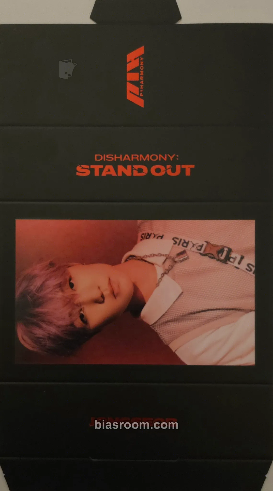 Jongseob Disharmony: Stand Out Photocard - P1Harmony - P1Harmony K-pop photocard