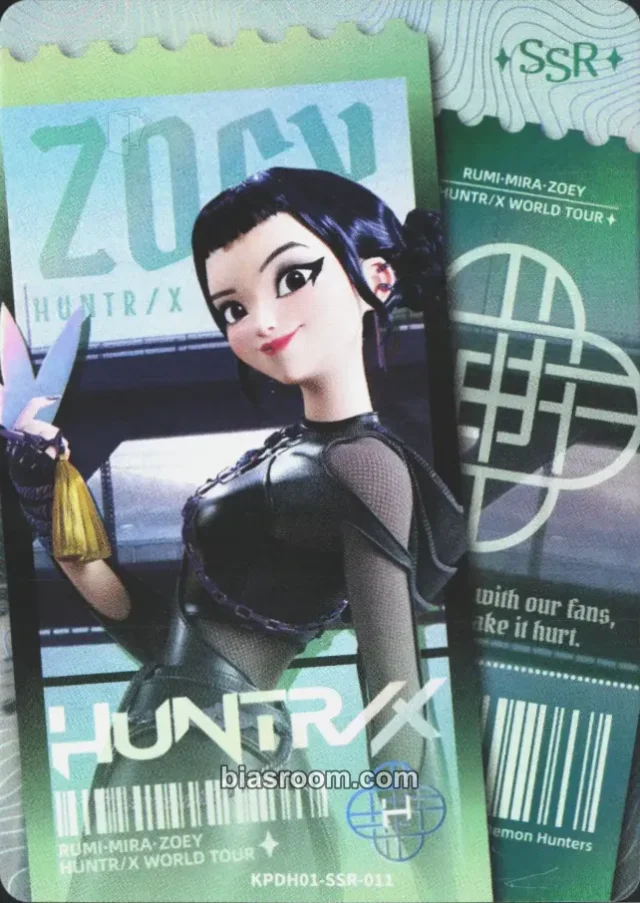 KPop Demon Hunters - Zoey - Kayou x KDH Collectable Trading Cards Other brand collaboration trading card energy version