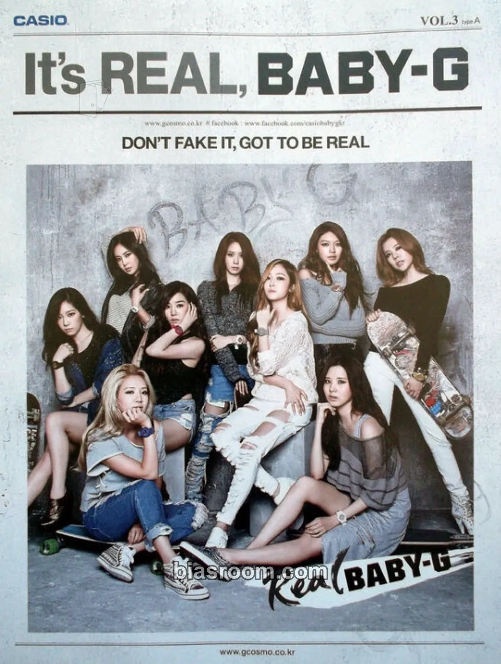 Casio's BABY-G Photocard - Girls' Generation - Girls' Generation K-pop photocard