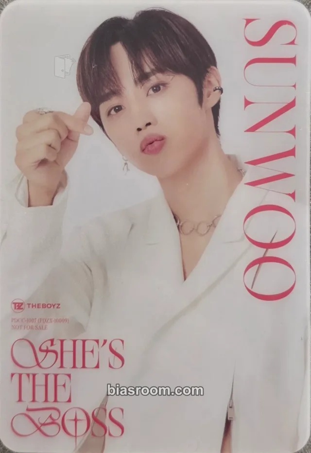THE BOYZ - Sunwoo - She's the Boss Album transparent jpfc (japan fanclub)