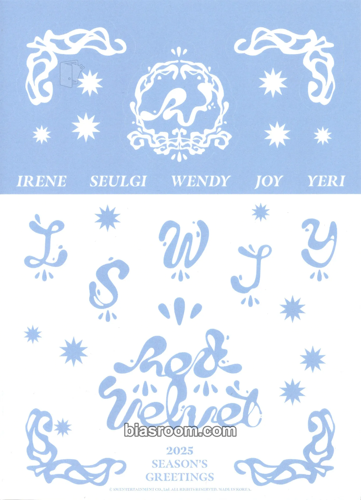 2025 Season's Greeting Photocard - Red Velvet - Red Velvet K-pop photocard