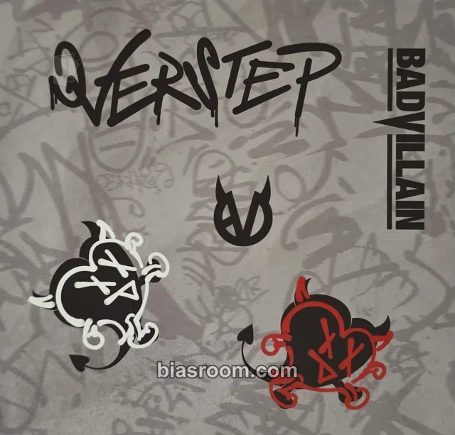 BADVILLAIN - OVERSTEP Album sticker sheet album inclusion