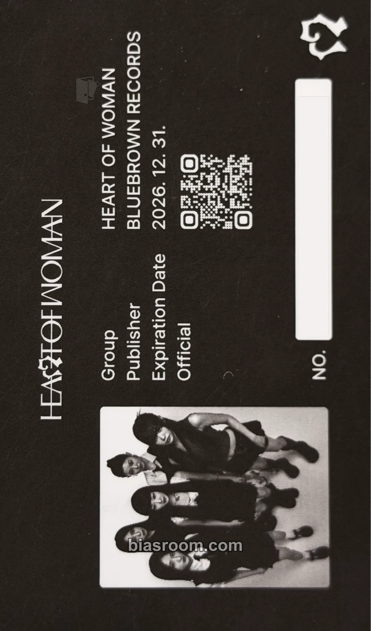 Heart Byte : LEGACY Photocard - HEART OF WOMAN - HEART OF WOMAN K-pop photocard