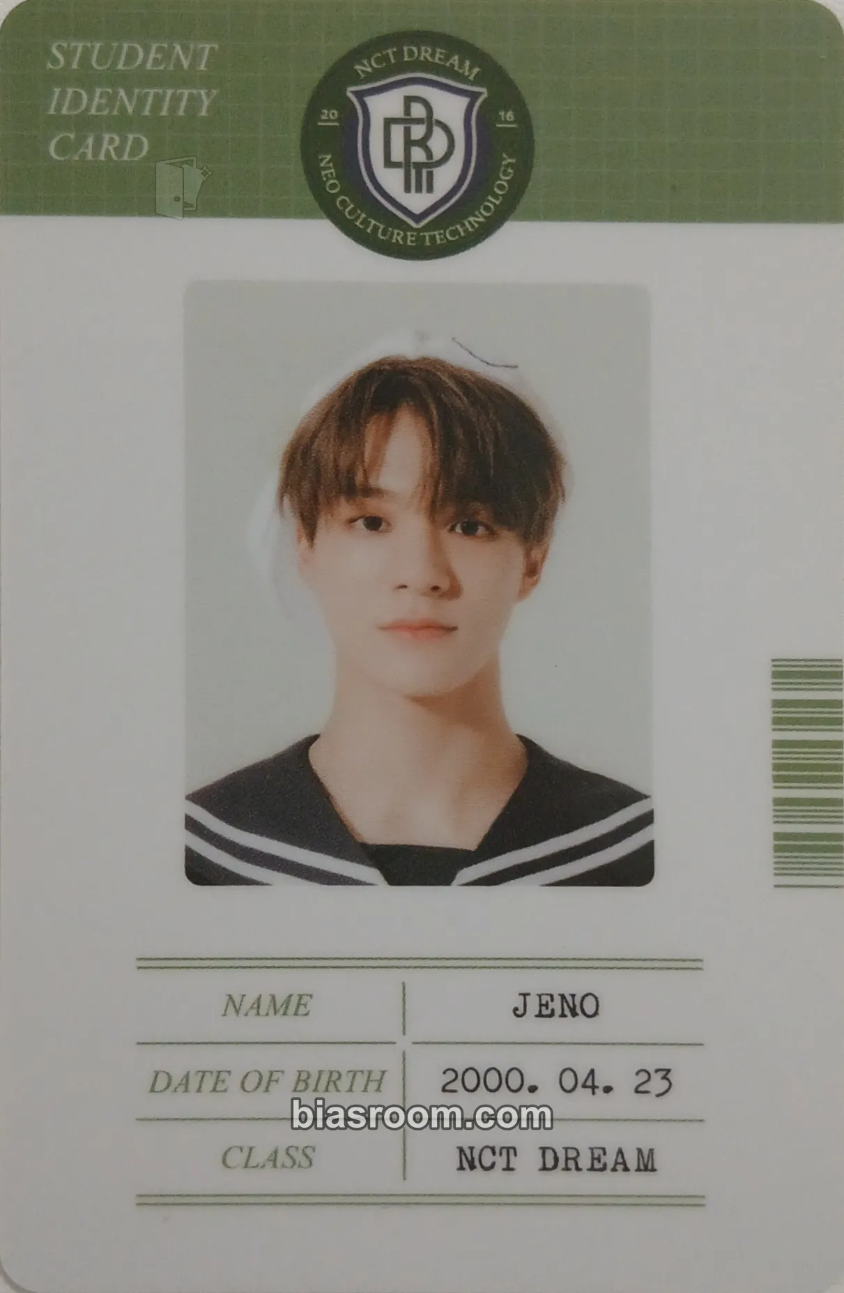 Jeno Back To School Kit Photocard - NCT DREAM - NCT DREAM K-pop photocard