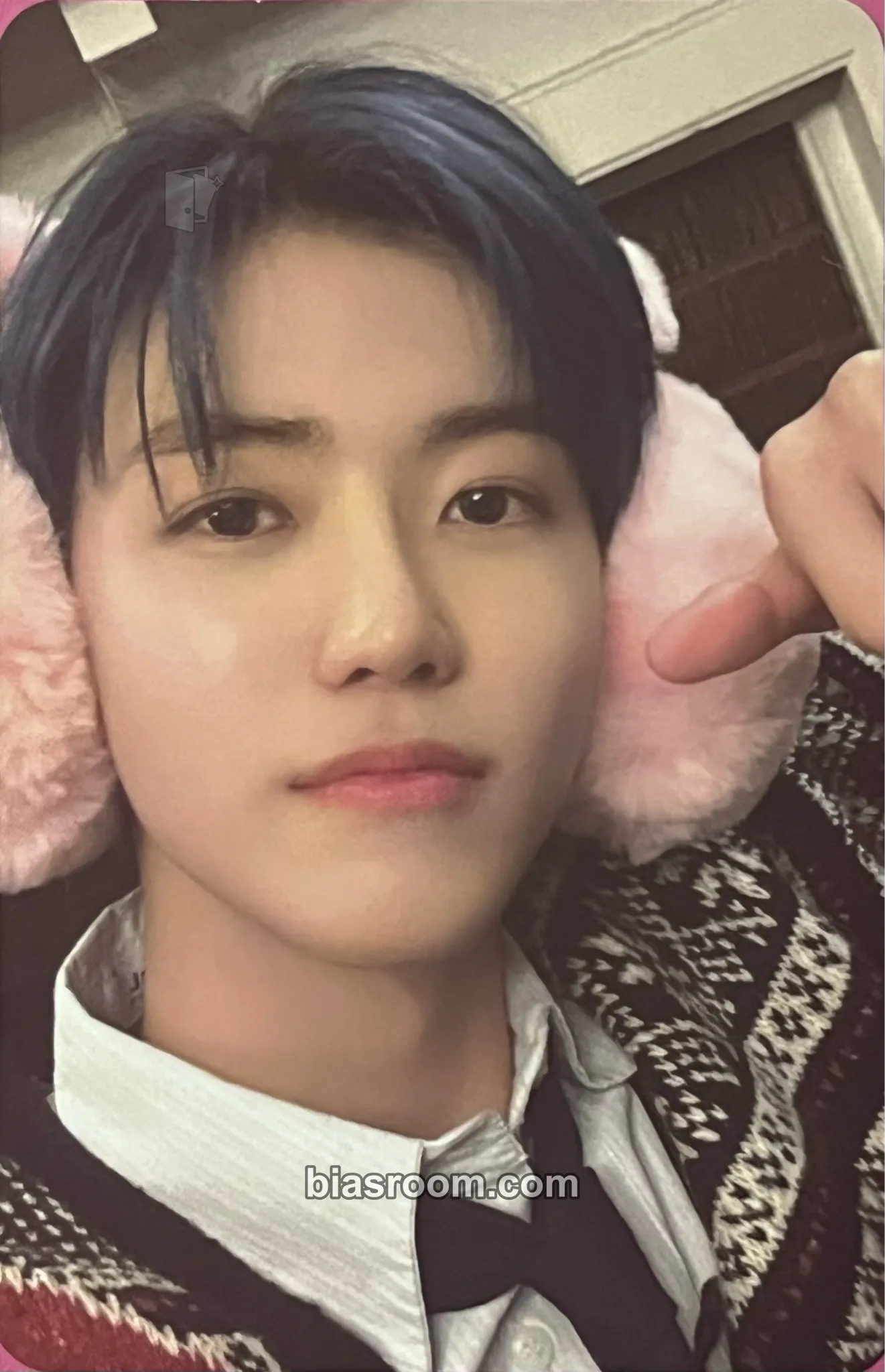 Jaemin Pink Christmas 2022 Photocard - NCT - NCT K-pop photocard