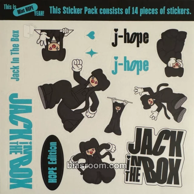 BTS - j-hope - Jack In The Box (Hope Edition) Album sticker sticker sheet album inclusion mint version