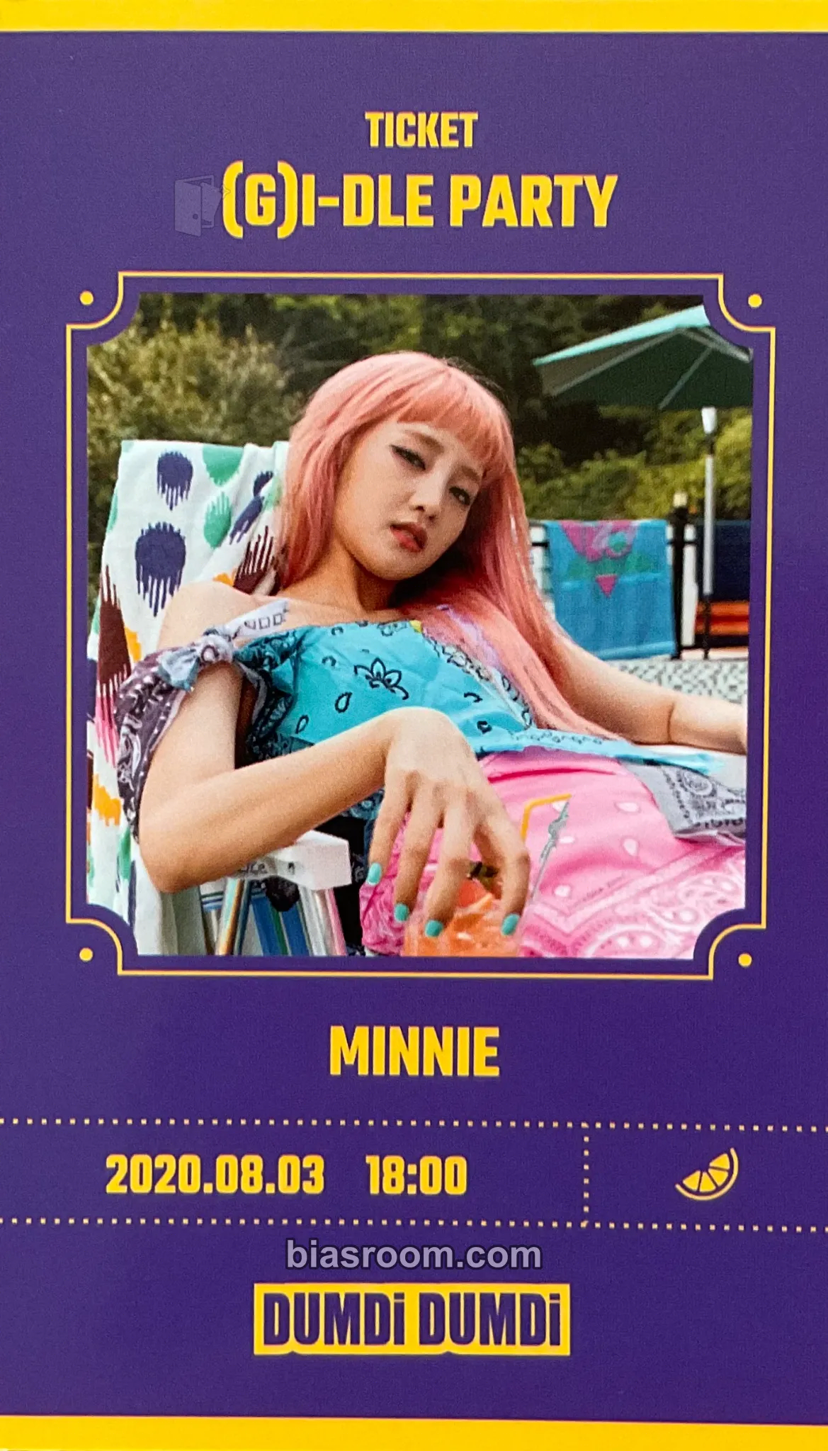 Minnie DUMDi DUMDi Photocard - i-dle - i-dle K-pop photocard