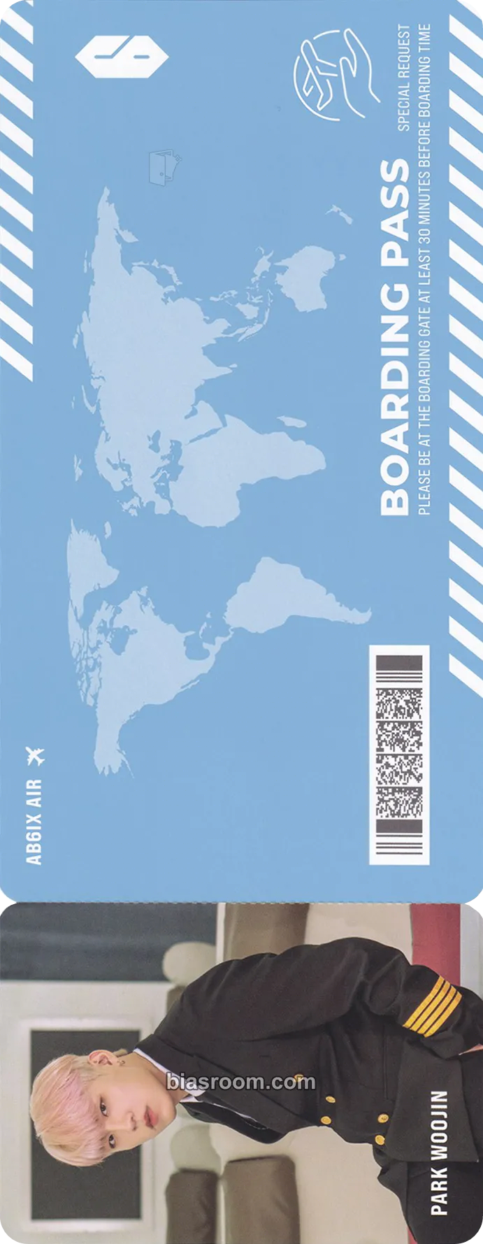 Woojin ABNEW Fanclub 3rd Official Fan Kit Photocard - AB6IX - AB6IX K-pop photocard