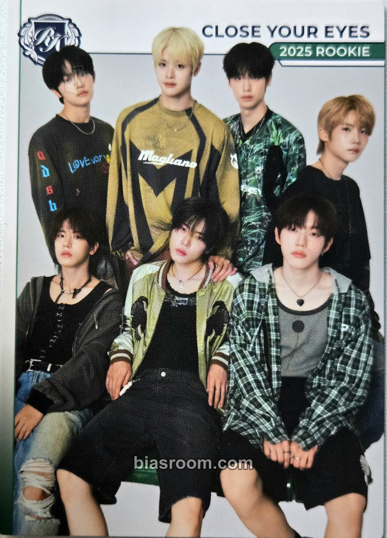 TELECA 2025 K-POP ROOKIE COLLECTION CARDS Photocard - CLOSE YOUR EYES - CLOSE YOUR EYES K-pop photocard