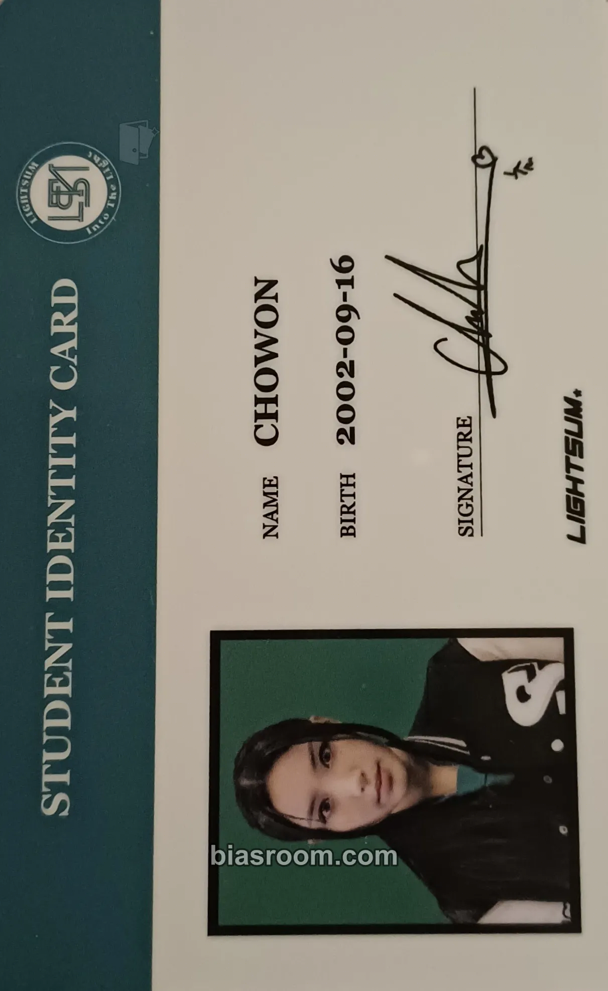 Chowon Into The Light Photocard - LIGHTSUM - LIGHTSUM K-pop photocard