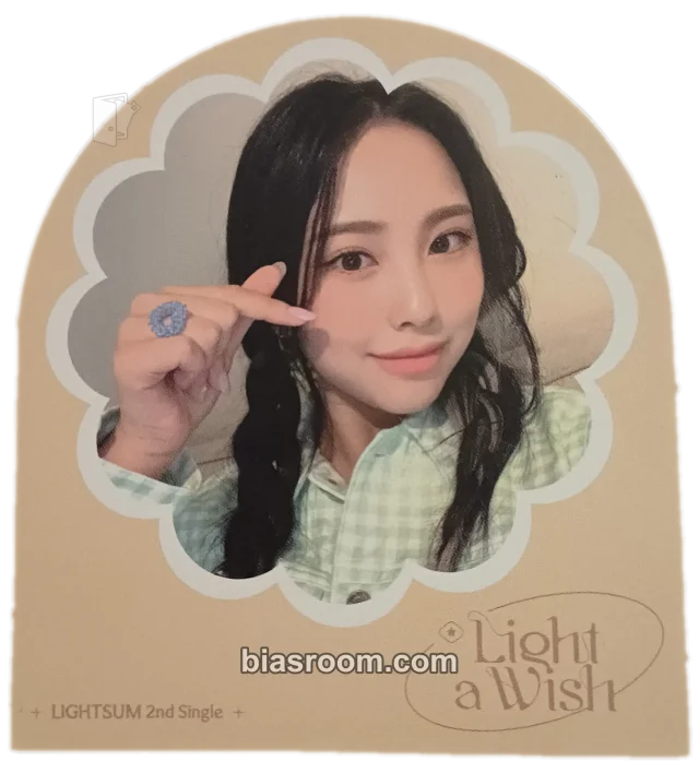 LIGHTSUM - Jian - Light a Wish Album album inclusion sticker wish version