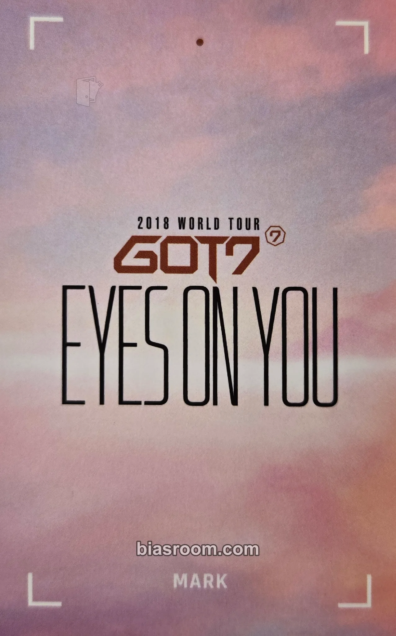 Mark 2018 WORLD TOUR 'EYES ON YOU' DVD and Blu-ray Photocard