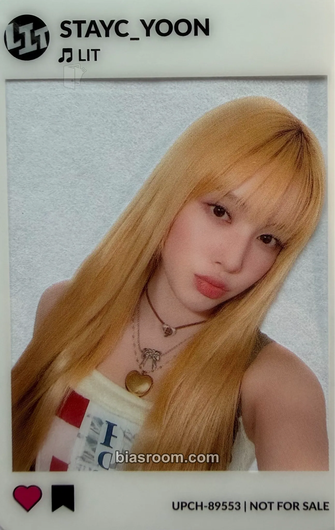 Yoon LIT Photocard - STAYC - STAYC K-pop photocard