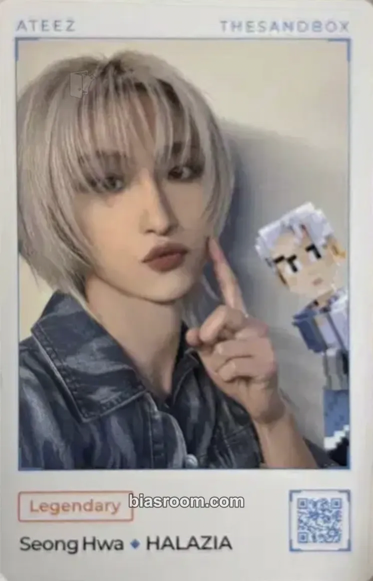 Seonghwa THE SANDBOX × ATEEZ Photocard - ATEEZ - ATEEZ K-pop photocard