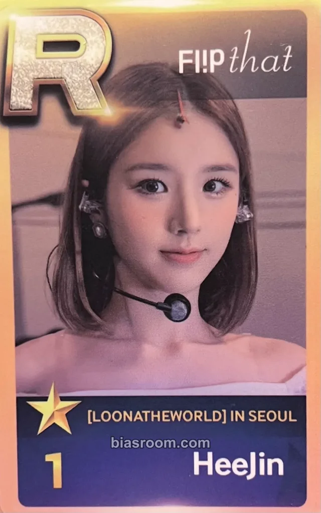 LOONA - HeeJin - LOONATHEWORLD Tour Event pvc card seoul superstar