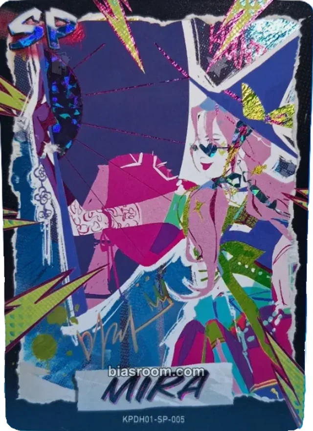 KPop Demon Hunters - Mira - Kayou x KDH Collectable Trading Cards Other brand collaboration trading card energy version holographic (hologram)