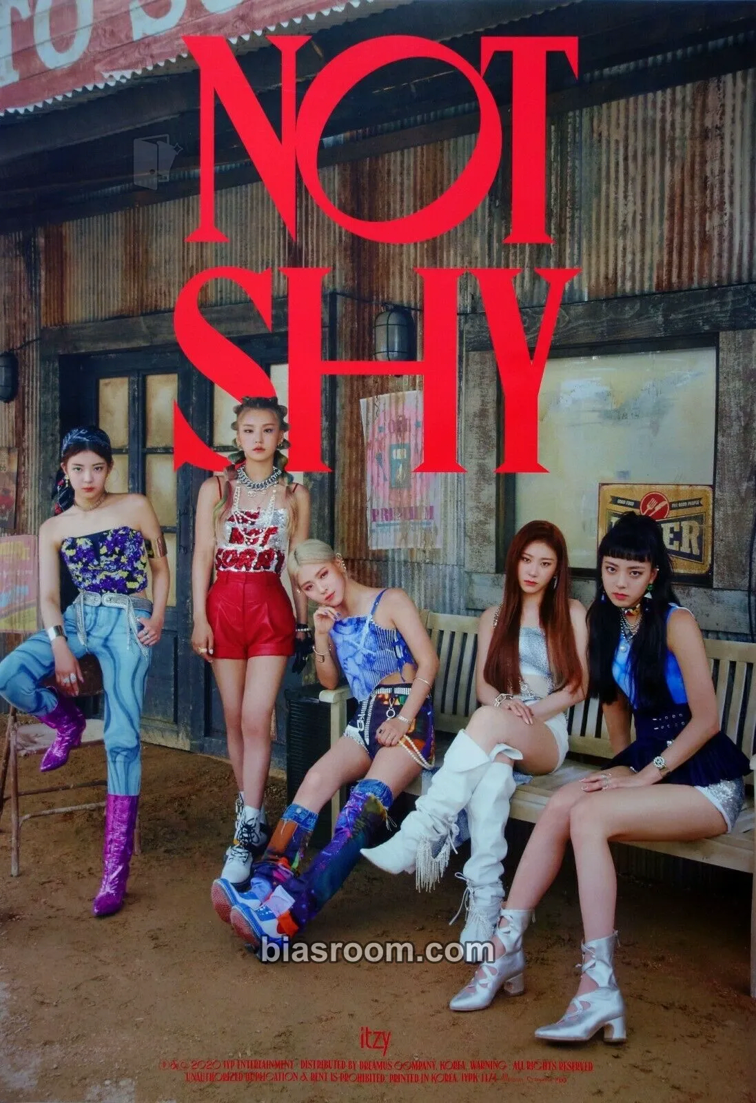 NOT SHY Photocard - ITZY - ITZY K-pop photocard