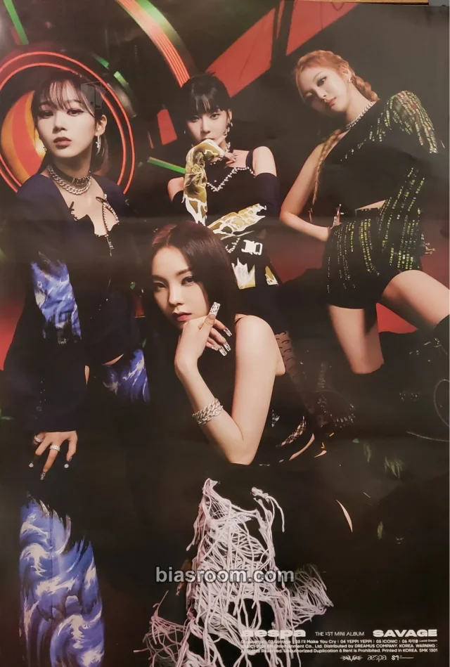 aespa - Savage Album poster P.O.S. version album inclusion