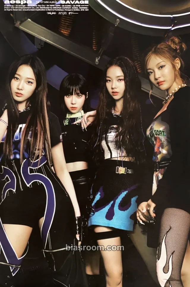 aespa - Savage Album poster P.O.S. version album inclusion