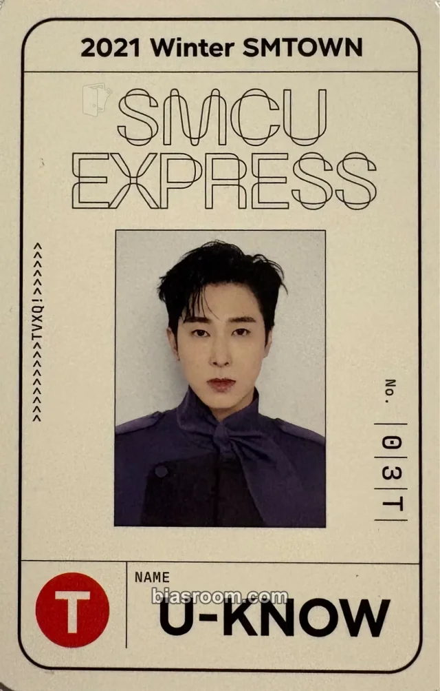 U-Know Yunho TVXQ! 2021 Winter SMTOWN : SMCU EXPRESS K-pop photocard