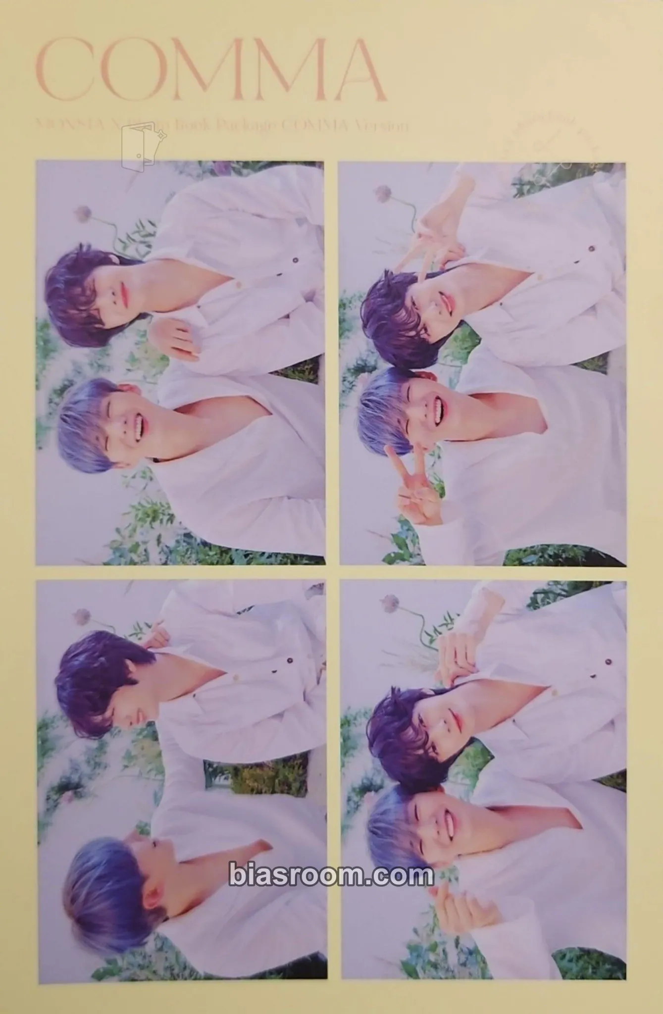 2020 Photobooks (Comma & Xiesta) Photocard - MONSTA X - MONSTA X K-pop photocard