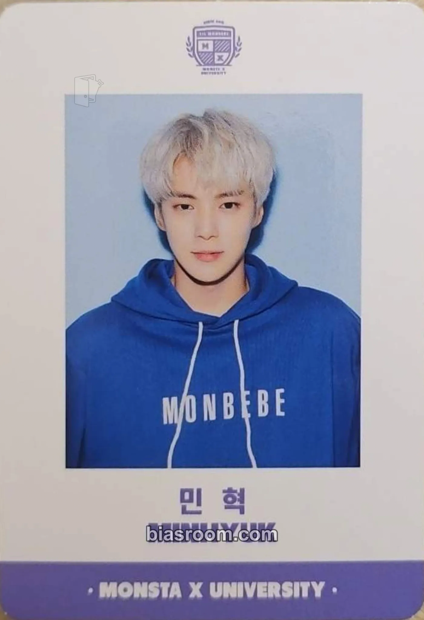 Minhyuk MX University - 5th Official Fan Kit Photocard - MONSTA X - MONSTA X K-pop photocard