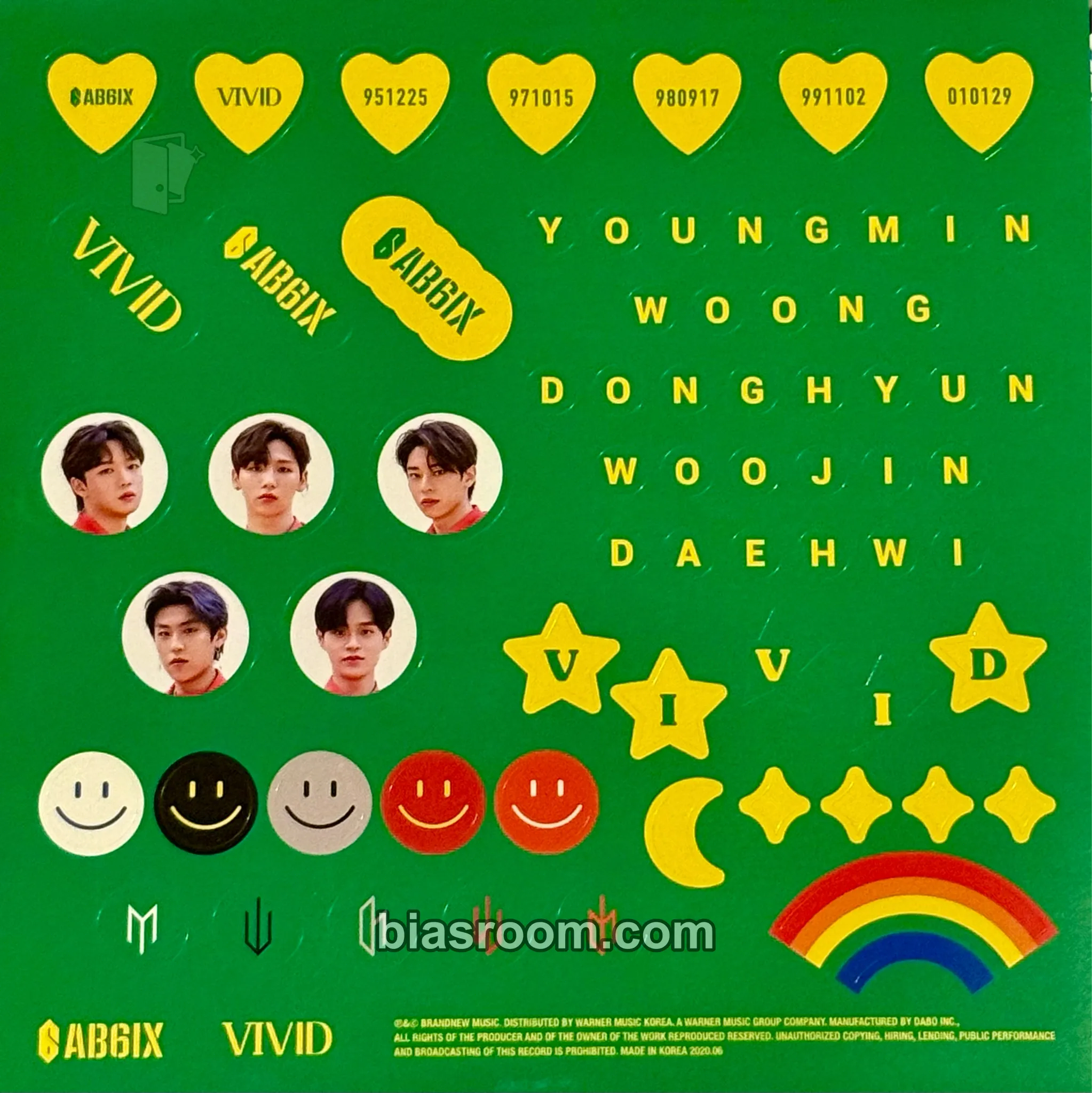 VIVID Photocard - AB6IX - AB6IX K-pop photocard