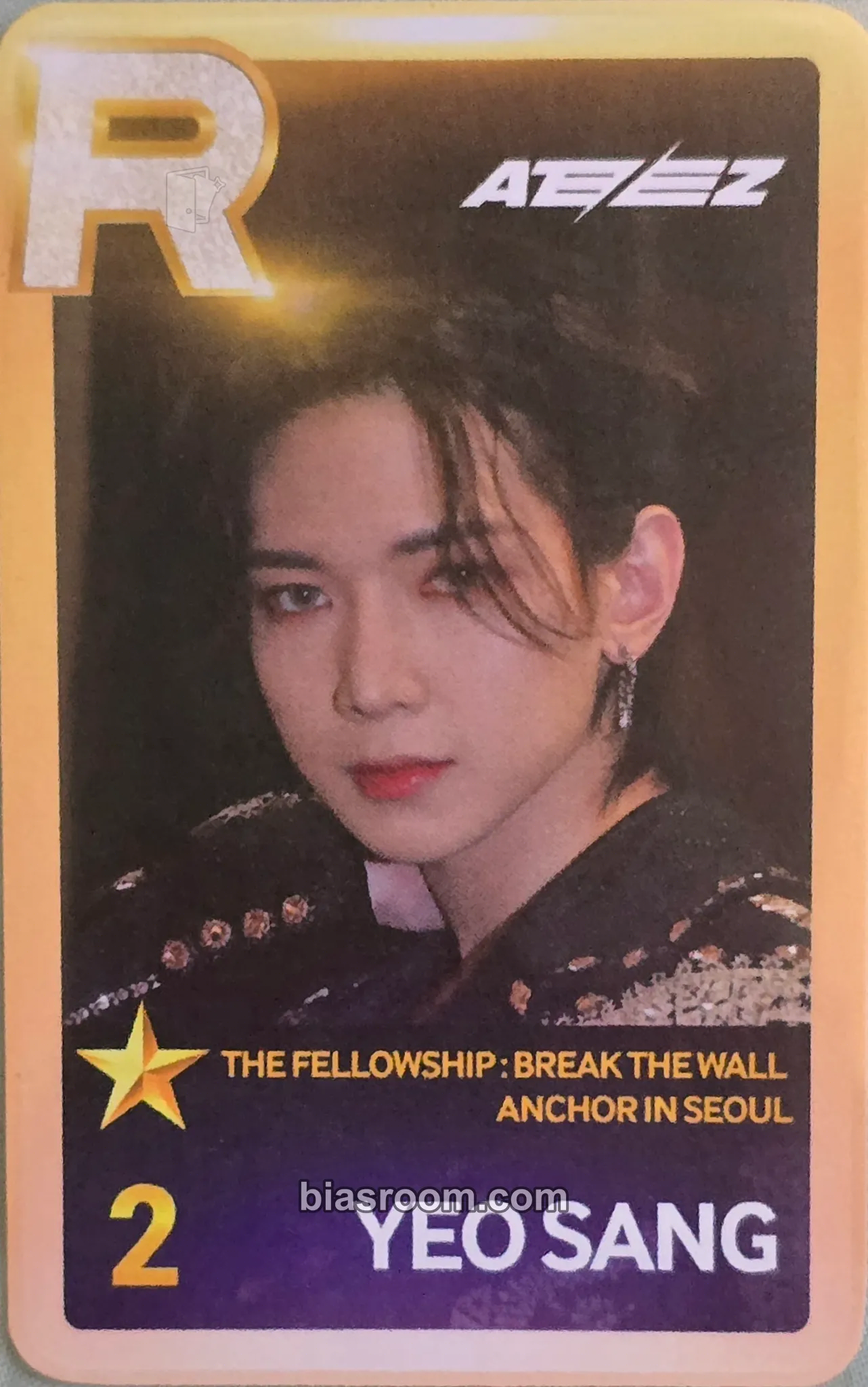 Yeosang SUPERSTAR × ATEEZ Photocard - ATEEZ - ATEEZ K-pop photocard