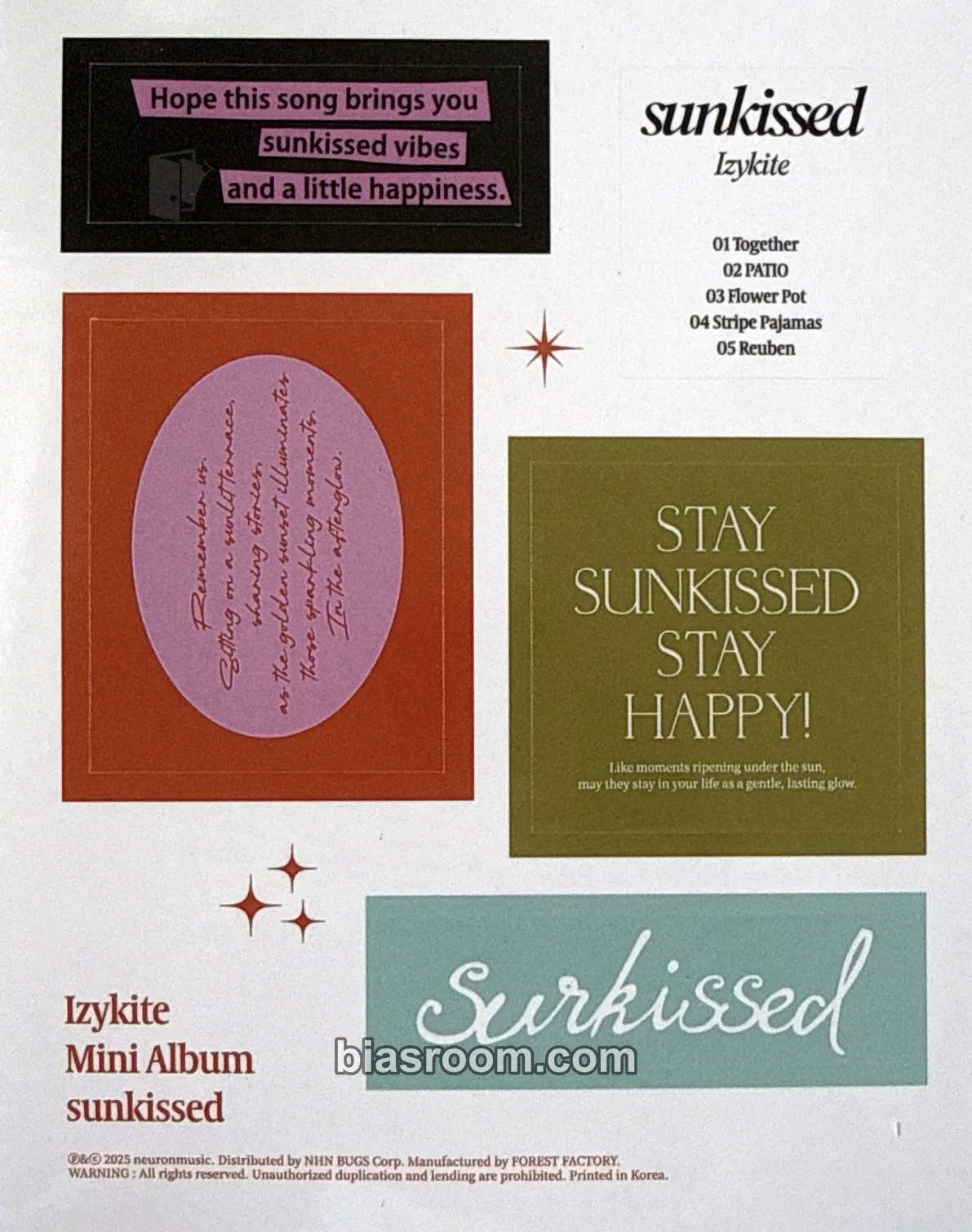 Izykite Sunkissed Photocard - Izykite K-pop photocard