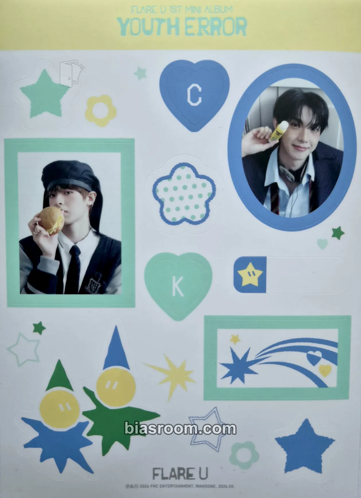 YOUTH ERROR Photocard - FLARE U - FLARE U K-pop photocard