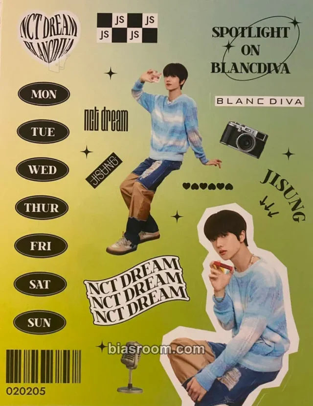 NCT DREAM - Jisung - BLANC DIVA X NCT DREAM Other sticker brand collaboration purchase benefit blanc diva