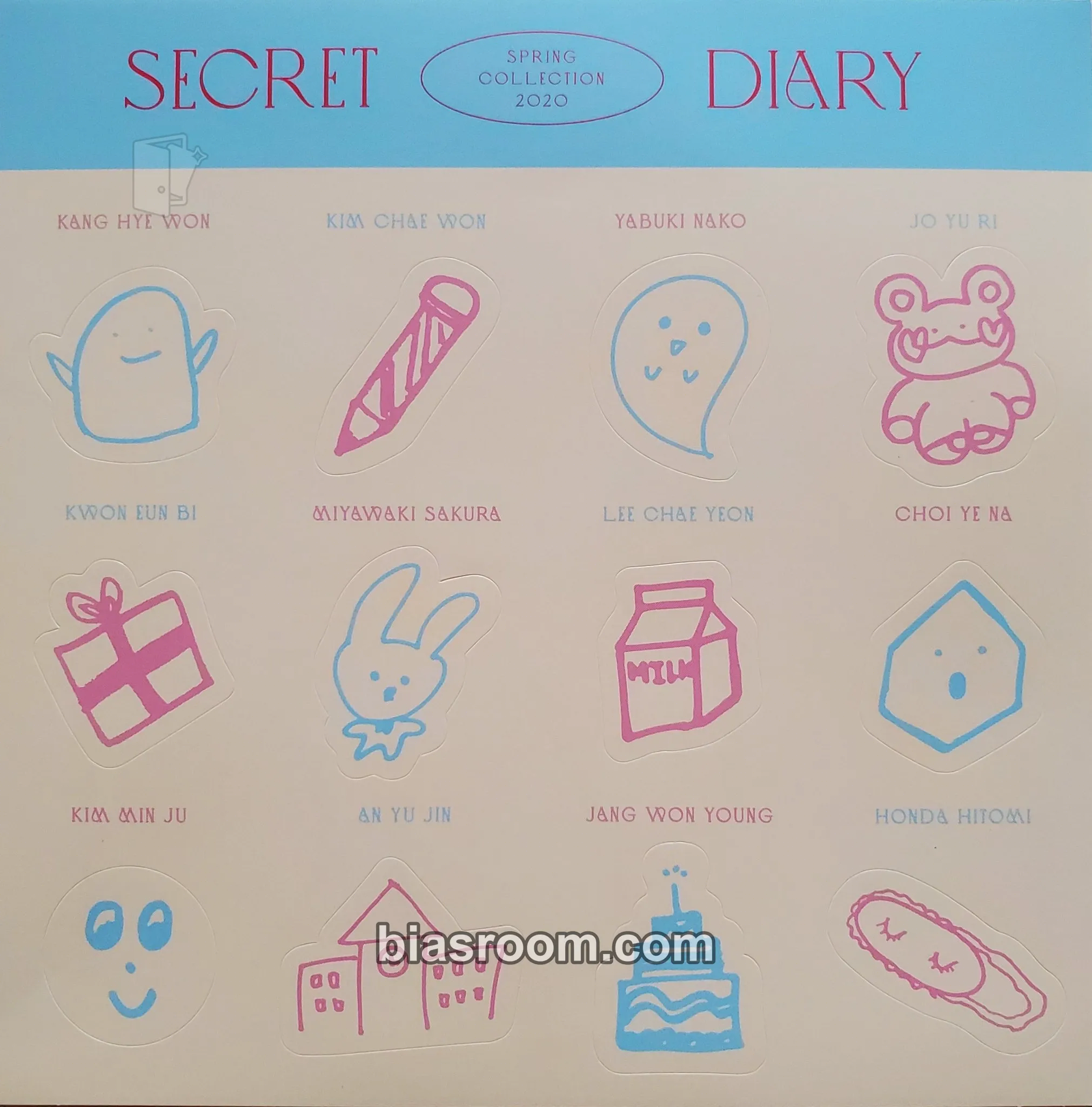 SPRING COLLECTION 2020 “SECRET DIARY” Photocard - IZ*ONE - IZ*ONE K-pop photocard