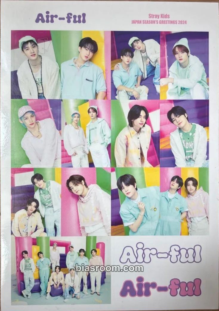 2024 Japan Season's Greetings - Air-ful Photocard - Stray Kids - Stray Kids K-pop photocard