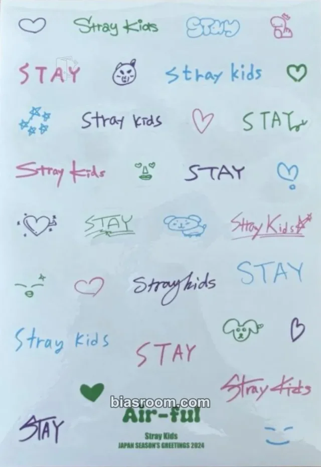 Stray Kids - Other kit inclusion season's greetings sticker sheet