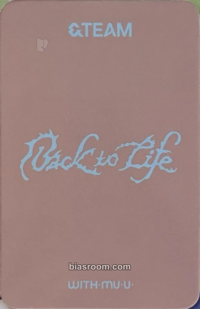 Harua Back to Life Photocard - &TEAM | Bias Room