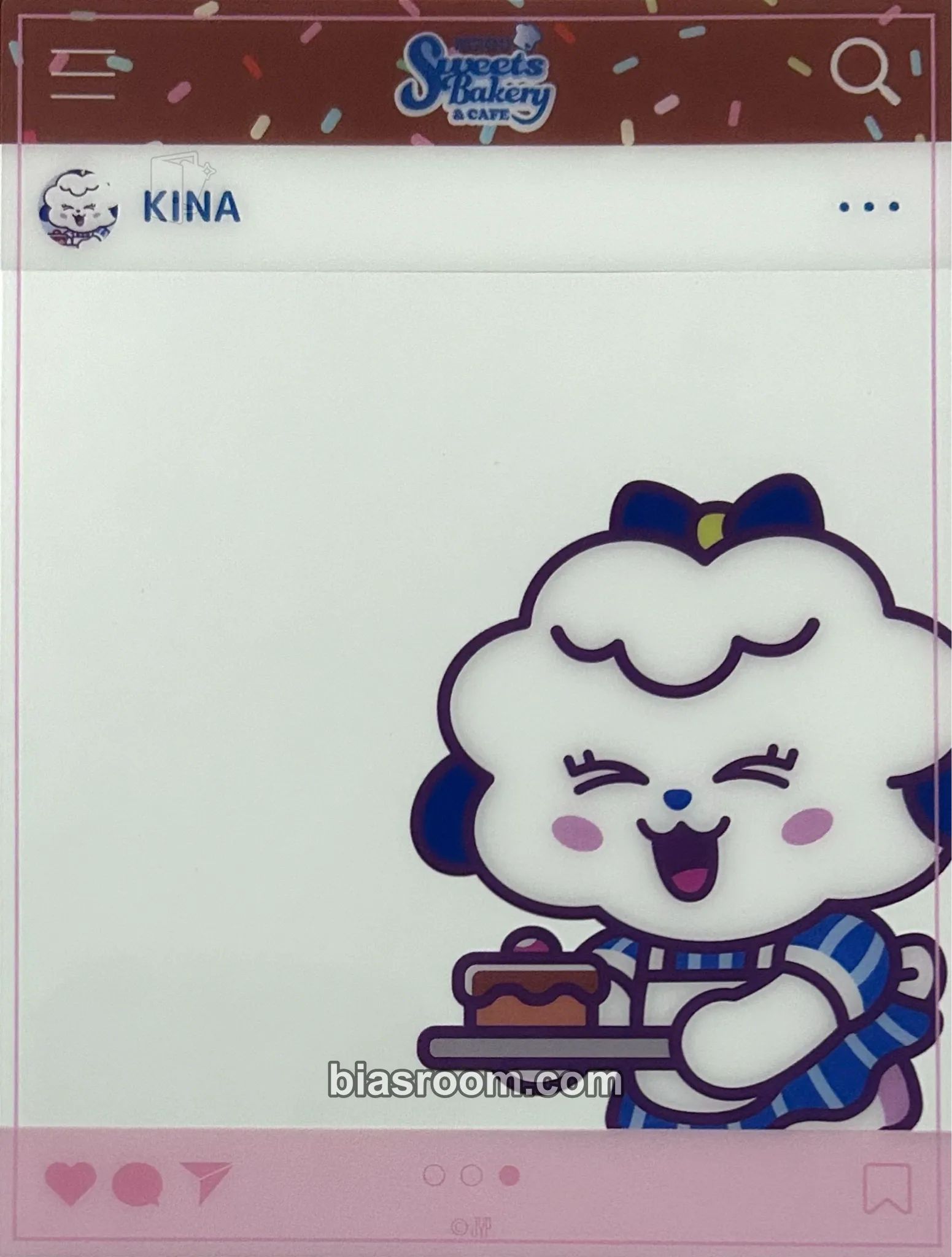 Nina Nizoo Sweet Bakery Pop Up Photocard - NiziU - NiziU K-pop photocard