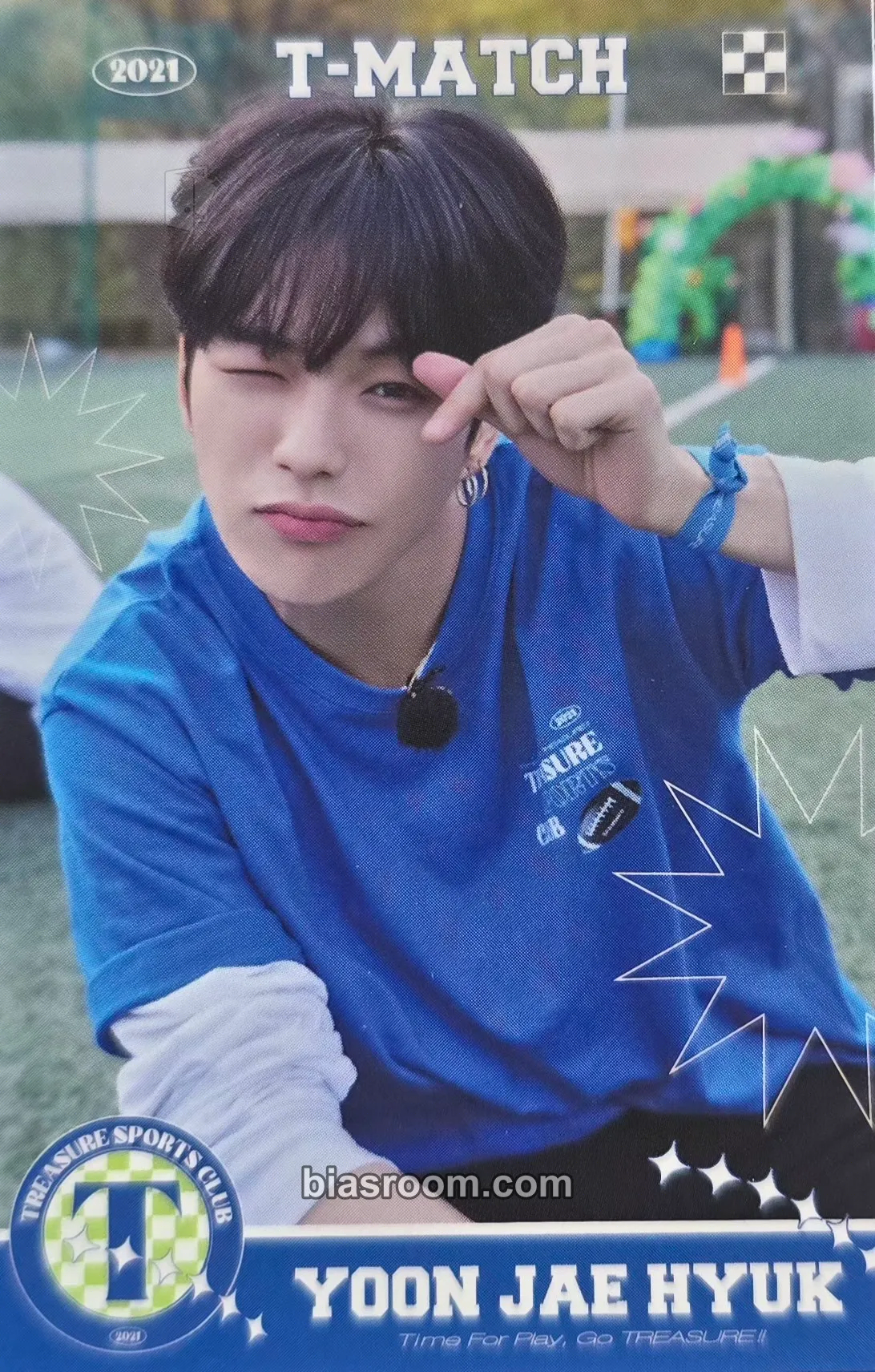 Yoon Jaehyuk SPORT CLUB T-MATCH 2021 Photocard - TREASURE - TREASURE K-pop photocard